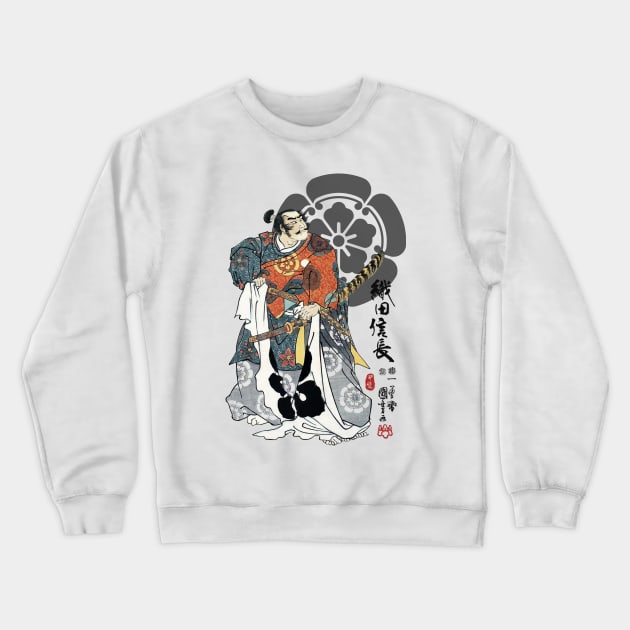 Oda Nobunaga Ukiyo-e Crewneck Sweatshirt by Takeda_Art